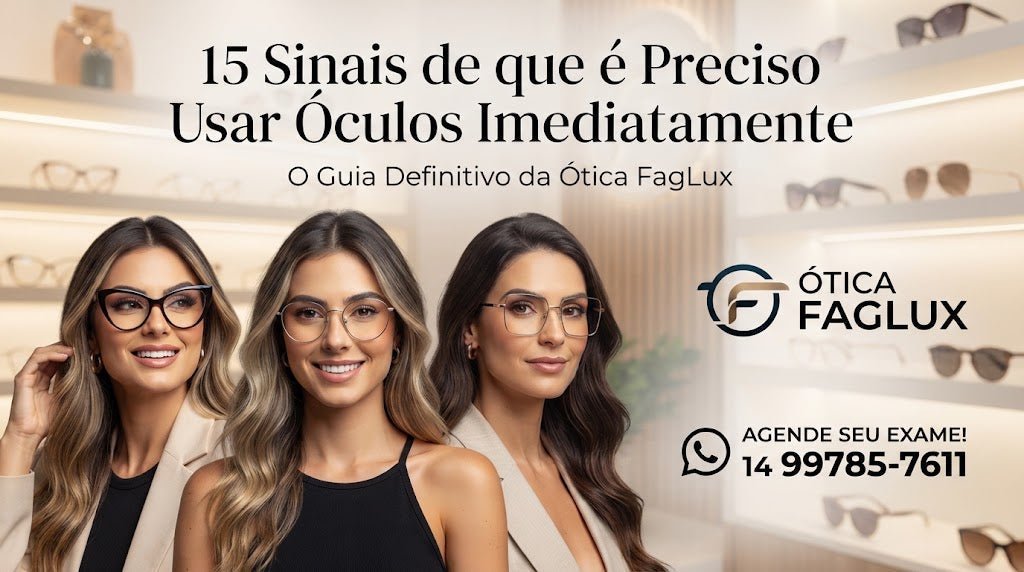 15 Sinais de que é Preciso Usar Óculos Imediatamente