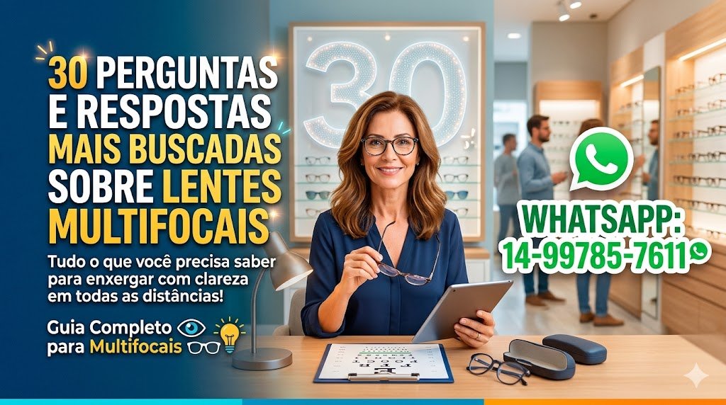 30 Perguntas e Respostas mais Buscadas sobre Lentes Multifocais
