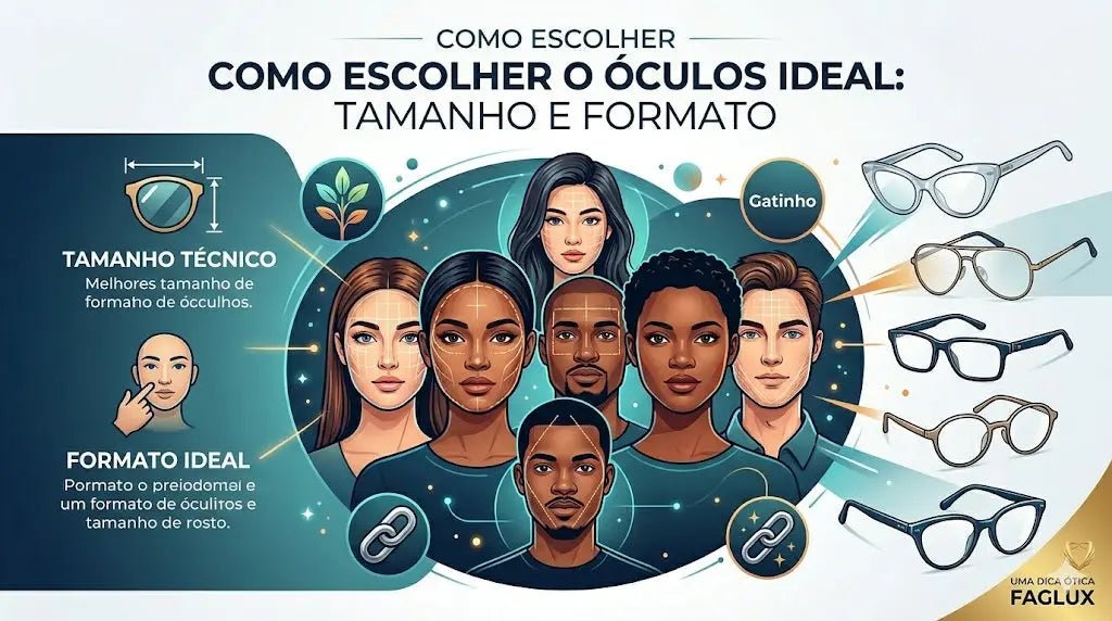Como Escolher o Tamanho e o Formato de Óculos Ideal