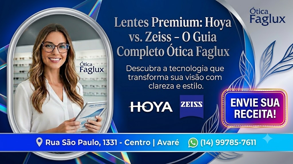 Comparativo Lentes Hoya x Lentes Zeiss (Edição 2026): O Guia Definitivo de Alta Tecnologia Óptica