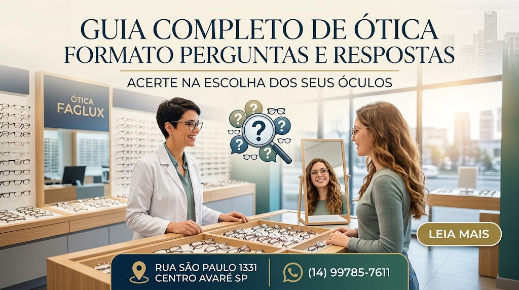 Perguntas e Respostas (para você acertar na escolha dos seus óculos)