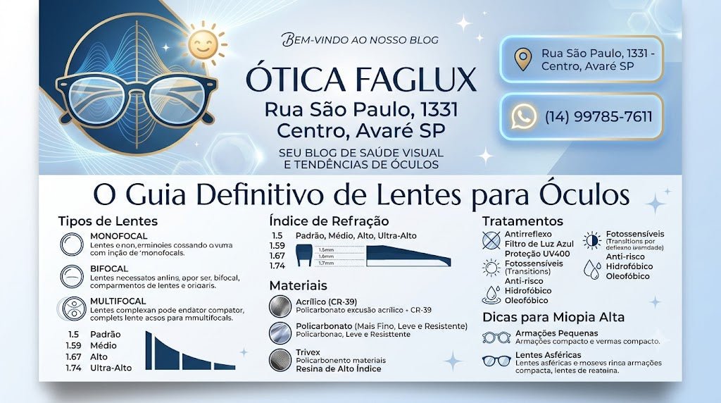 Índice de Lentes de Óculos: Guia Completo para Lentes Finas