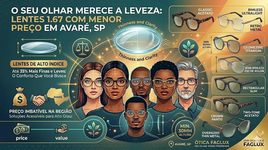 Lentes 1.67 com Menor Preço em Avaré/SP