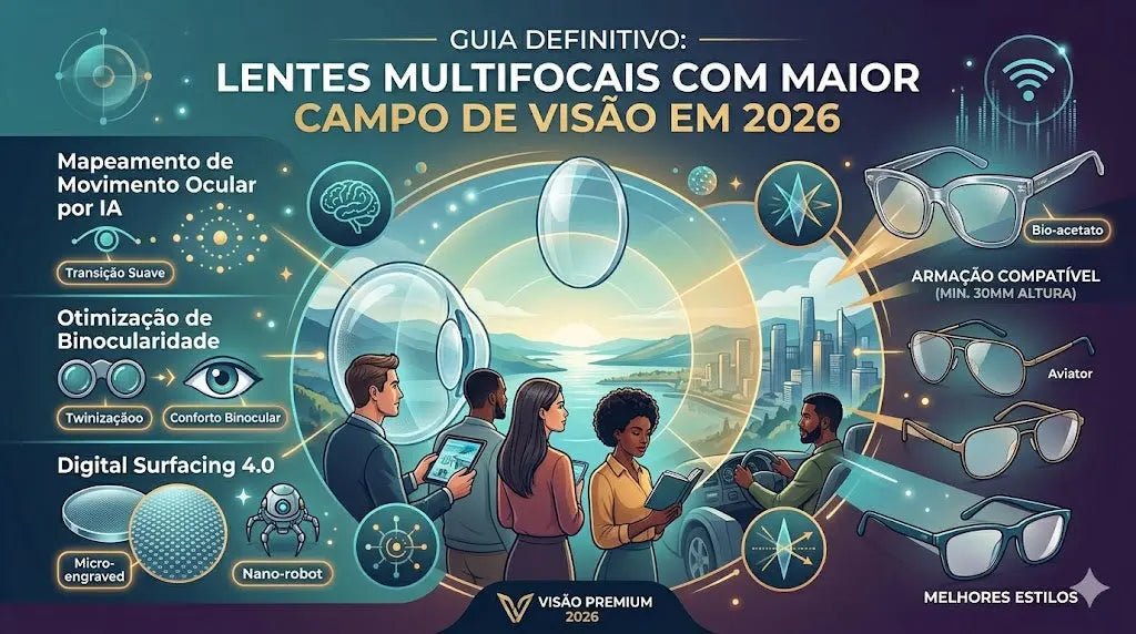 Lentes Multifocais com Maior Campo de Visão em 2026