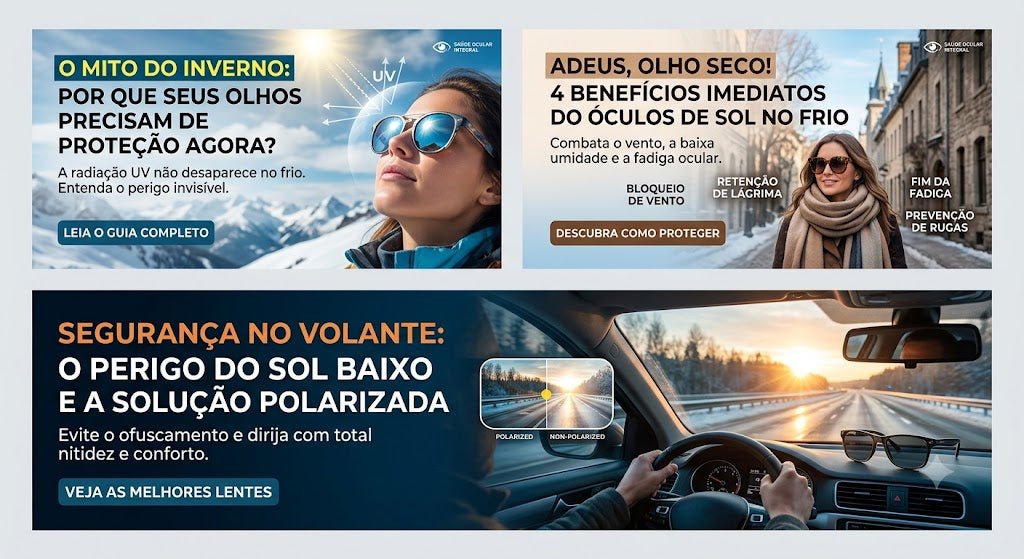 Óculos de Sol no Inverno: Entenda por que é Necessário Usar e Seus Benefícios