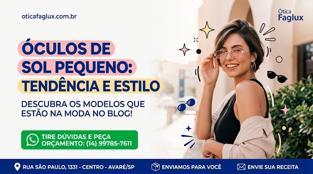 Óculos de Sol Pequeno — Os Modelos que Estão na Moda em 2026