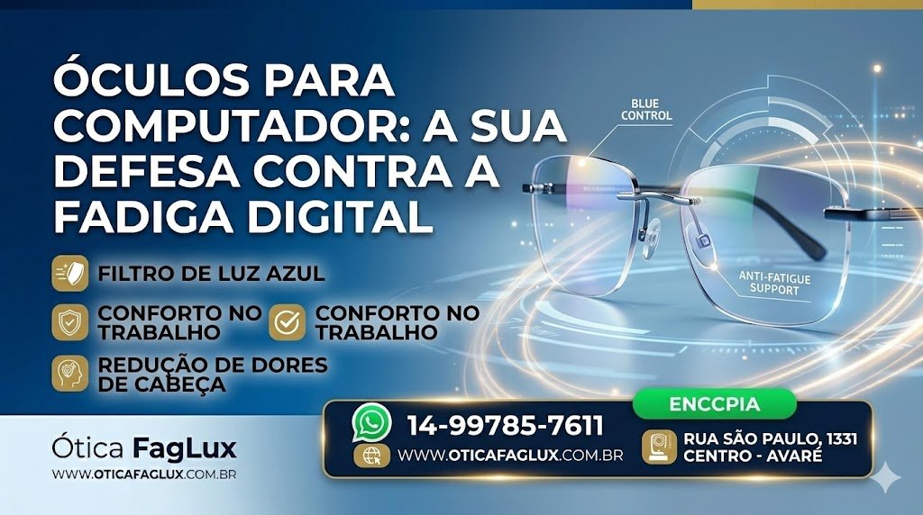 Óculos para Computador Saiba Mais