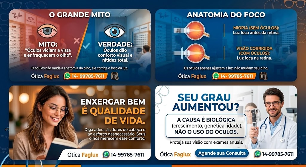 Mitos e Verdades sobre o Uso de Óculos