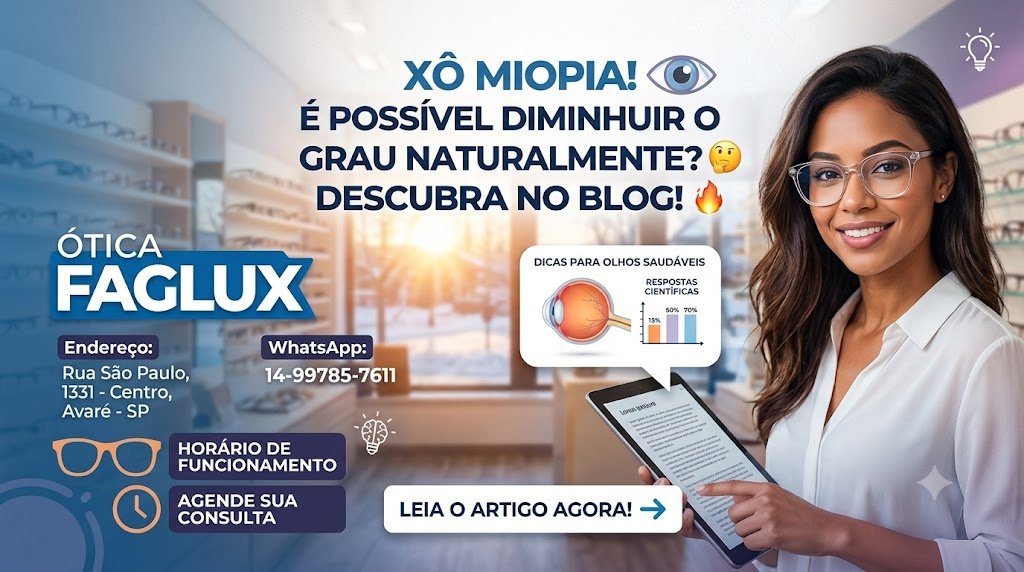 Tem Como Diminuir o Grau da Miopia Naturalmente?