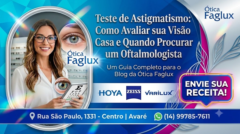 Teste de Astigmatismo: Como Avaliar sua Visão em Casa e Quando Procurar um Oftalmologista