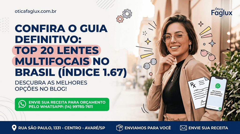 Top 20 Lentes Multifocais 1.67 no Brasil