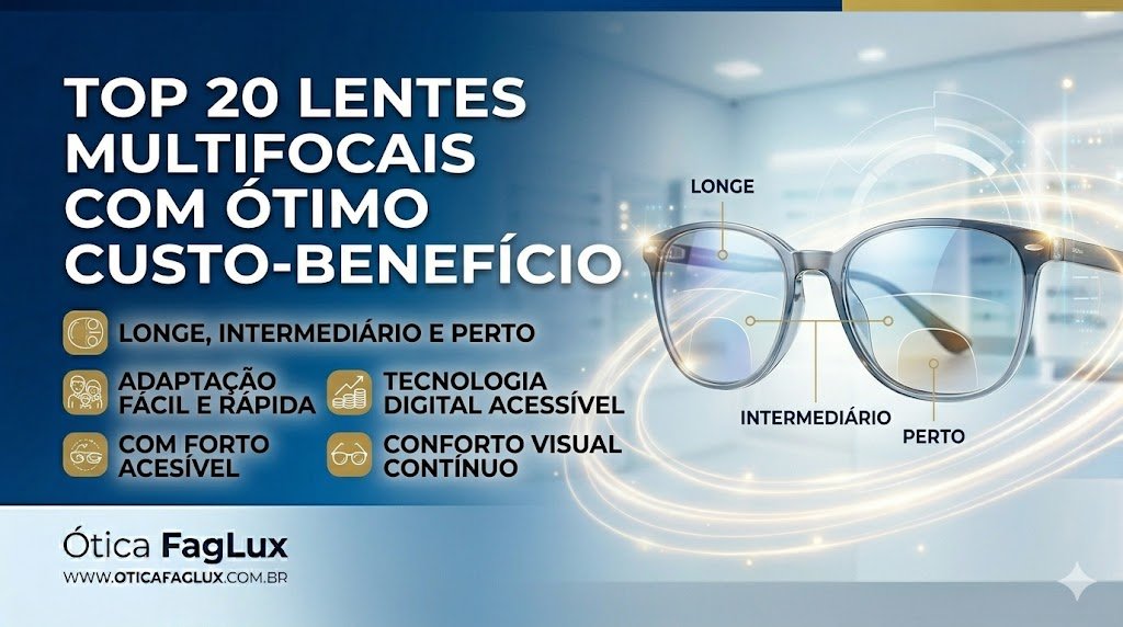 Top 20 Lentes Multifocais com Ótimo Custo-Benefício