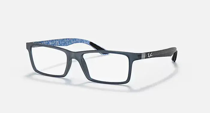 Óculos de Grau Ray Ban RB8901 Azul 5262 55mm Carbon Fiber Ray-Ban