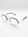 Óculos de Grau Siloam Paris 2837 49 Gold/M.D.Brown