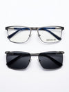Óculos de Grau Siloam Paris 2860 56  Ant. L. Grey Clip-on