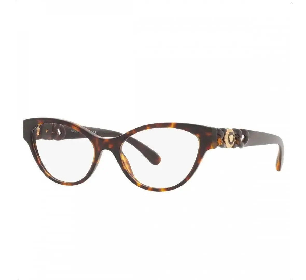 Óculos de Grau Versace Ve3305 108 55-17 Tartaruga Brilho Tartaruga Versace