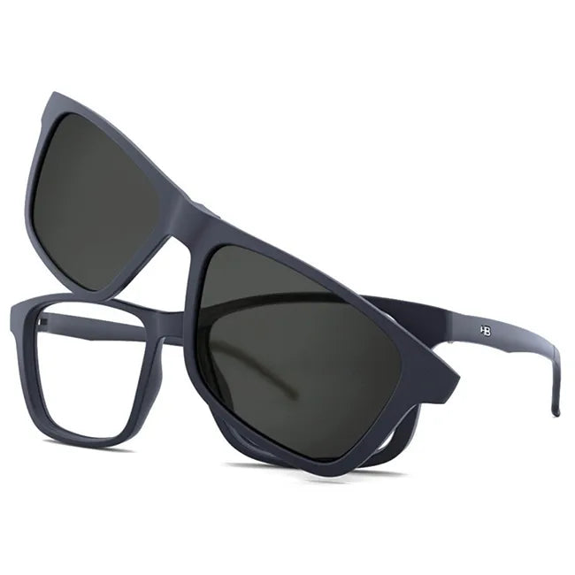 Óculos Clipon HB Switch 0351 Matte Navy Polarizado Gray HB