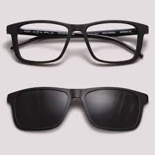 Óculos de Grau HB Switch Clip-on 0351 Print Carbon Fiber Polarized Gray