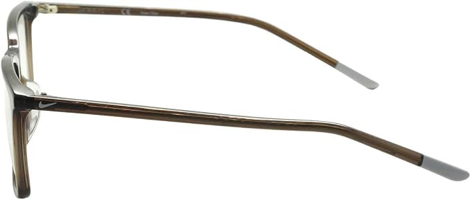 Óculos de grau Nike 7254 com armação preta, lentes transparentes e detalhes modernos, modelo confortável e elegante.
