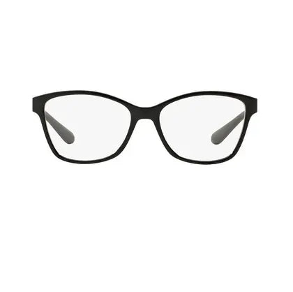 Óculos de grau Vogue VO2998 W44 54 com armação preta e lentes transparentes, estilo clássico e elegante.