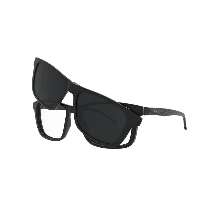 Óculos de Grau HB Switch Clip-on 0351 Print Carbon Fiber Polarized Gray