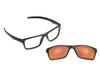 Óculos de Grau HB Switch Clip-on 93160 Matte Graphite Polarized RED