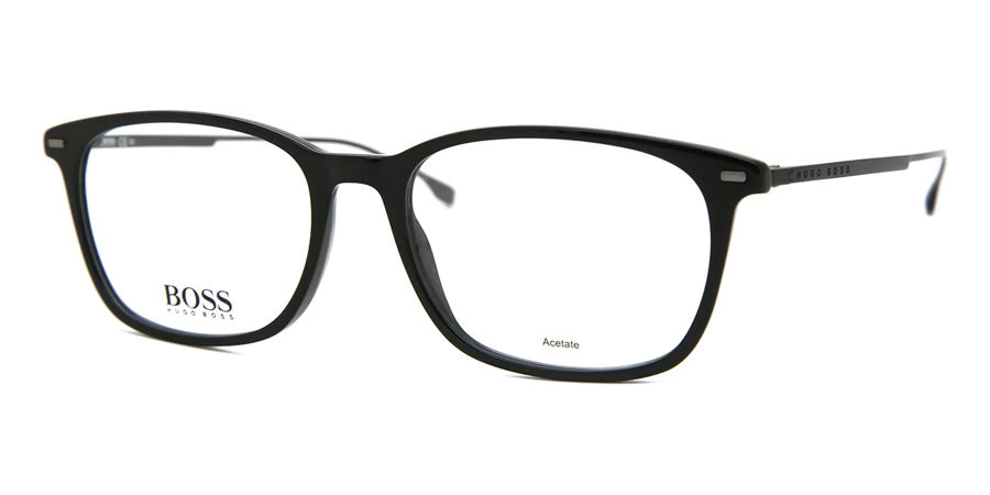 Óculos de grau Hugo Boss 1015 com armação de titânio, design elegante e lentes claras, modelo moderno e leve