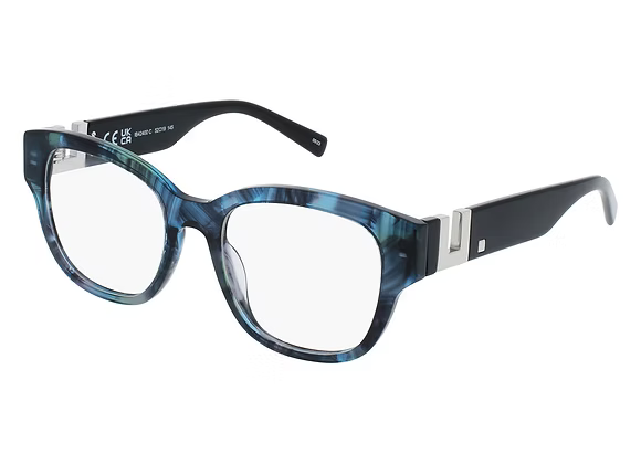 Óculos de grau INVU IB42400 C com armação preta, lentes de tamanho 52, para correção visual, estilo moderno e confortável.