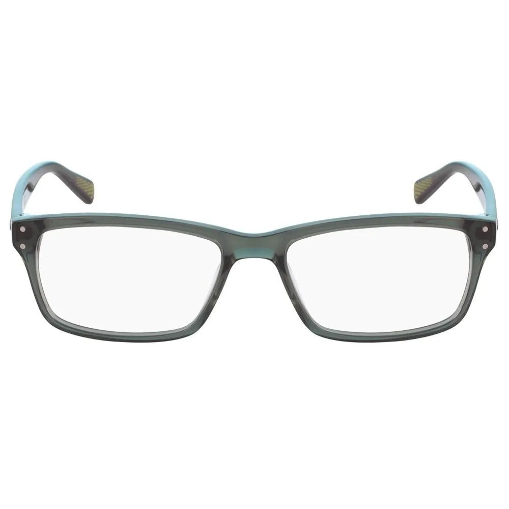 Óculos de grau Nike 7242 305, armação preta com lentes claras, estilo moderno e confortável para uso diário.