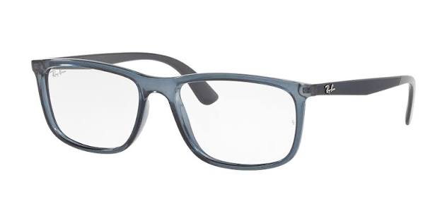 Óculos de grau Ray-Ban RB7171L 5958 com armação em metal e lentes transparentes, estilo clássico e elegante.