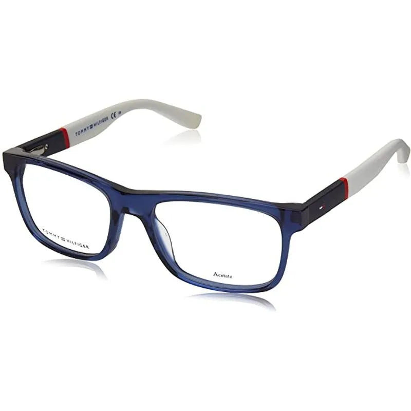 Óculos de grau Tommy Hilfiger TH1282 FMW com armação preta e lentes de visão, estilo clássico e elegante