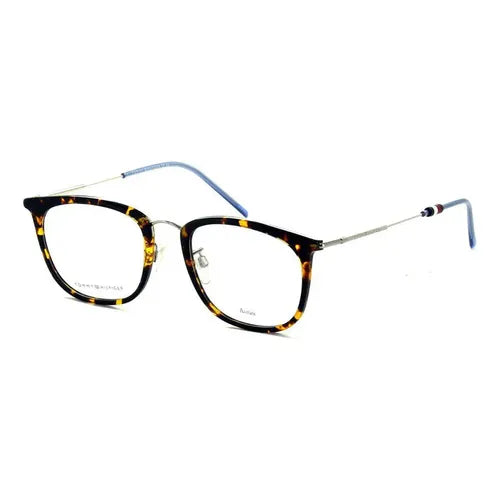 Óculos de grau Tommy Hilfiger TH1621/G com armação preta, lentes retas e detalhes clássicos.