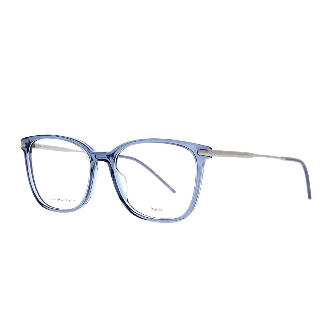 Óculos de grau Tommy Hilfiger TH1708 MVU com armação em metal e lentes claras, estilo clássico e elegante