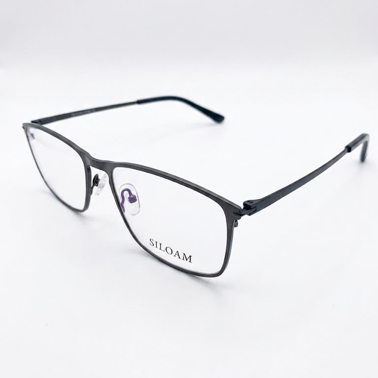 Óculos de Grau Siloam Paris 2859 55 M.Grey/M.Black Metal Preto