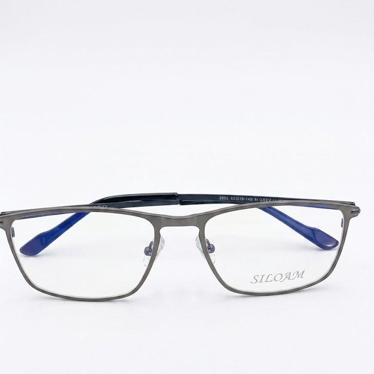 Óculos de Grau Siloam Paris 2859 55 M.Grey/M.Black Metal Preto