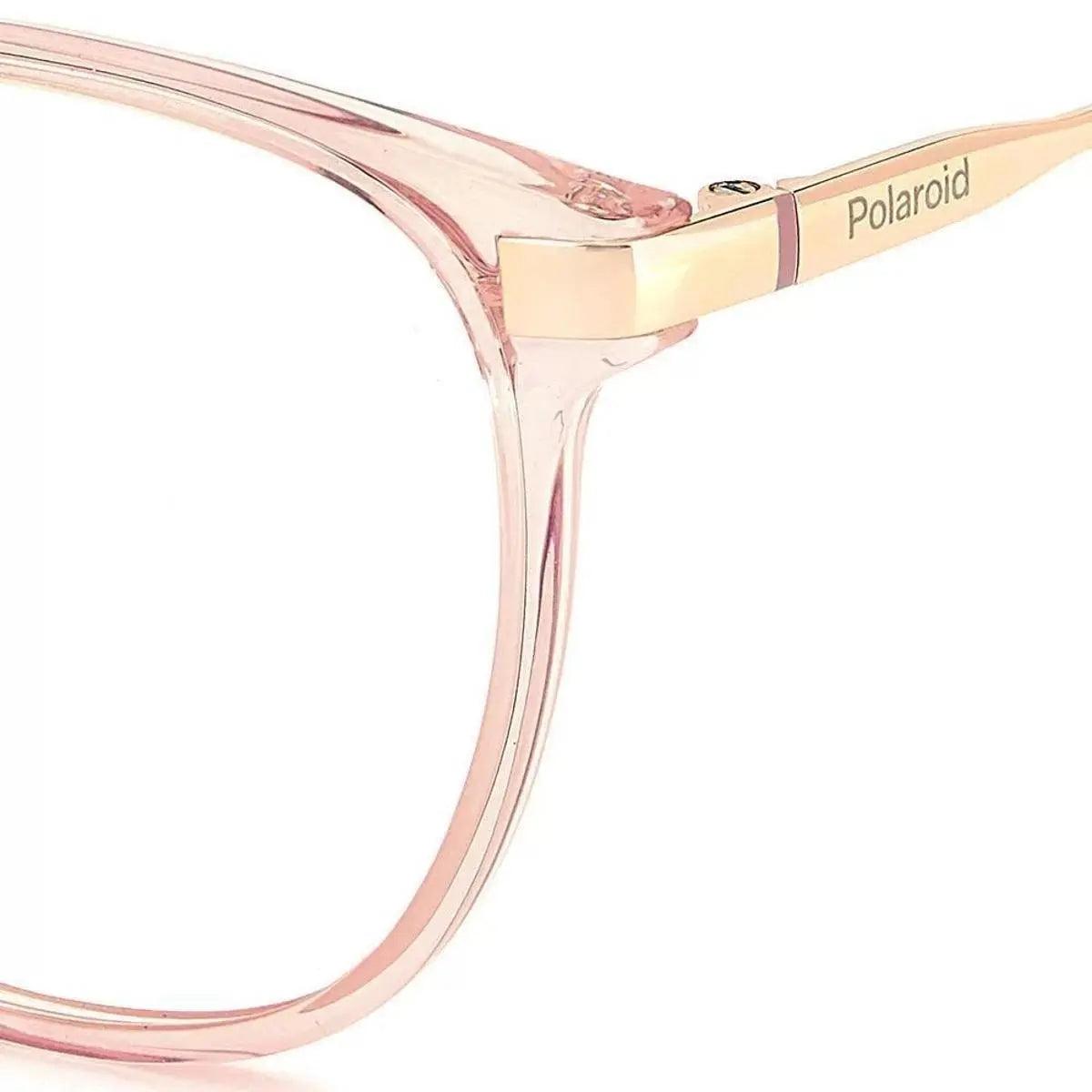 Armação De Óculos Polaroid Pld D489/G 35J - 52 Rosa - Ótica FagLux