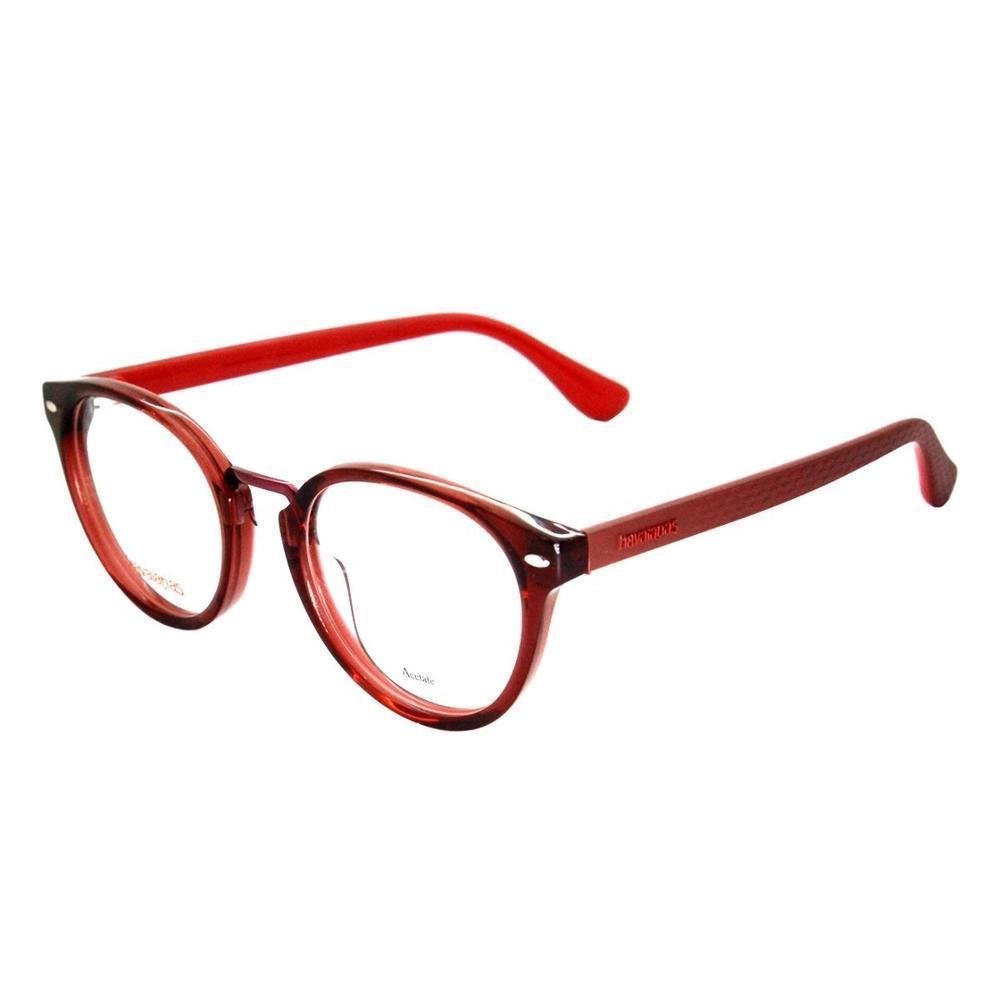 Armação Para Óculos Havaianas Prainha/V Lhf 4920 - 49 Vinho - Ótica Vision Care