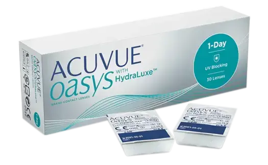 Lentes de Contato Acuvue Oasys 1-Day com Hydraluxe - Ótica Vision Care