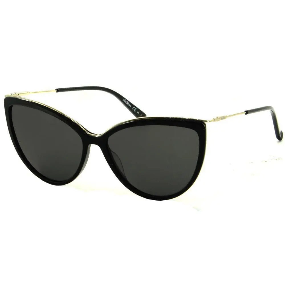 Max Mara Mm Classy Vi 807 Ir 59 Preto - Dourado/Cinza Gatinho - Ótica Vision Care