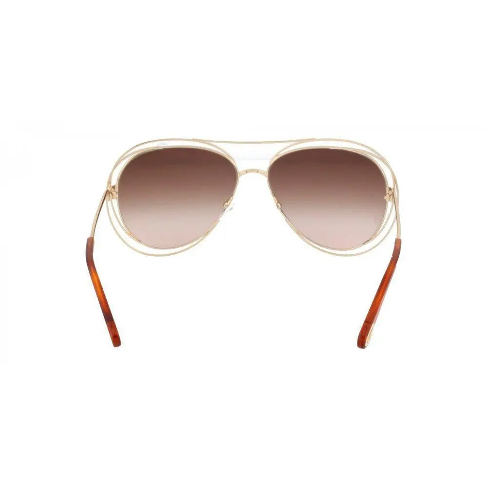 Óculos Chloé Carlina Ce134S 791 61 Dourado/Marrom - Ótica Vision Care