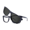 Óculos de Grau Clipon HB Switch 0351 Matte Navy Polarizado Gray