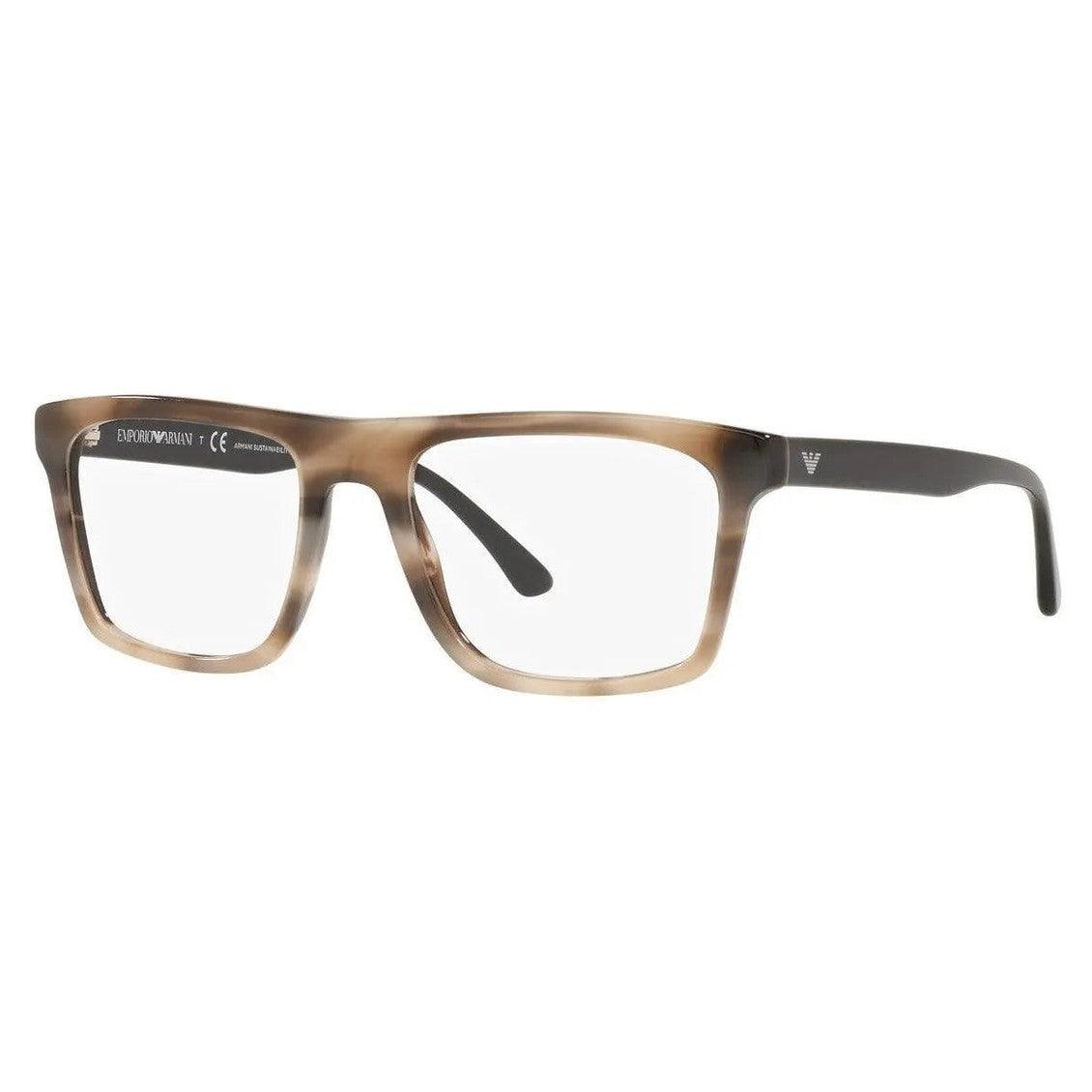 Óculos de Grau Emporio Armani Ea3185 Cinza Mesclado 5877 54 - Ótica FagLux
