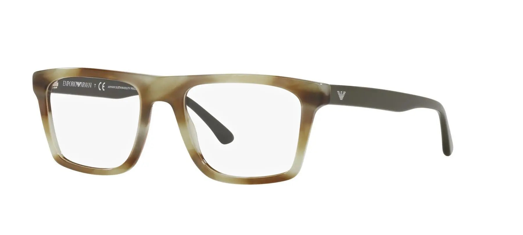 Óculos de Grau Emporio Armani Ea3185 Verde Mesclado 5902 54 - Ótica Vision Care