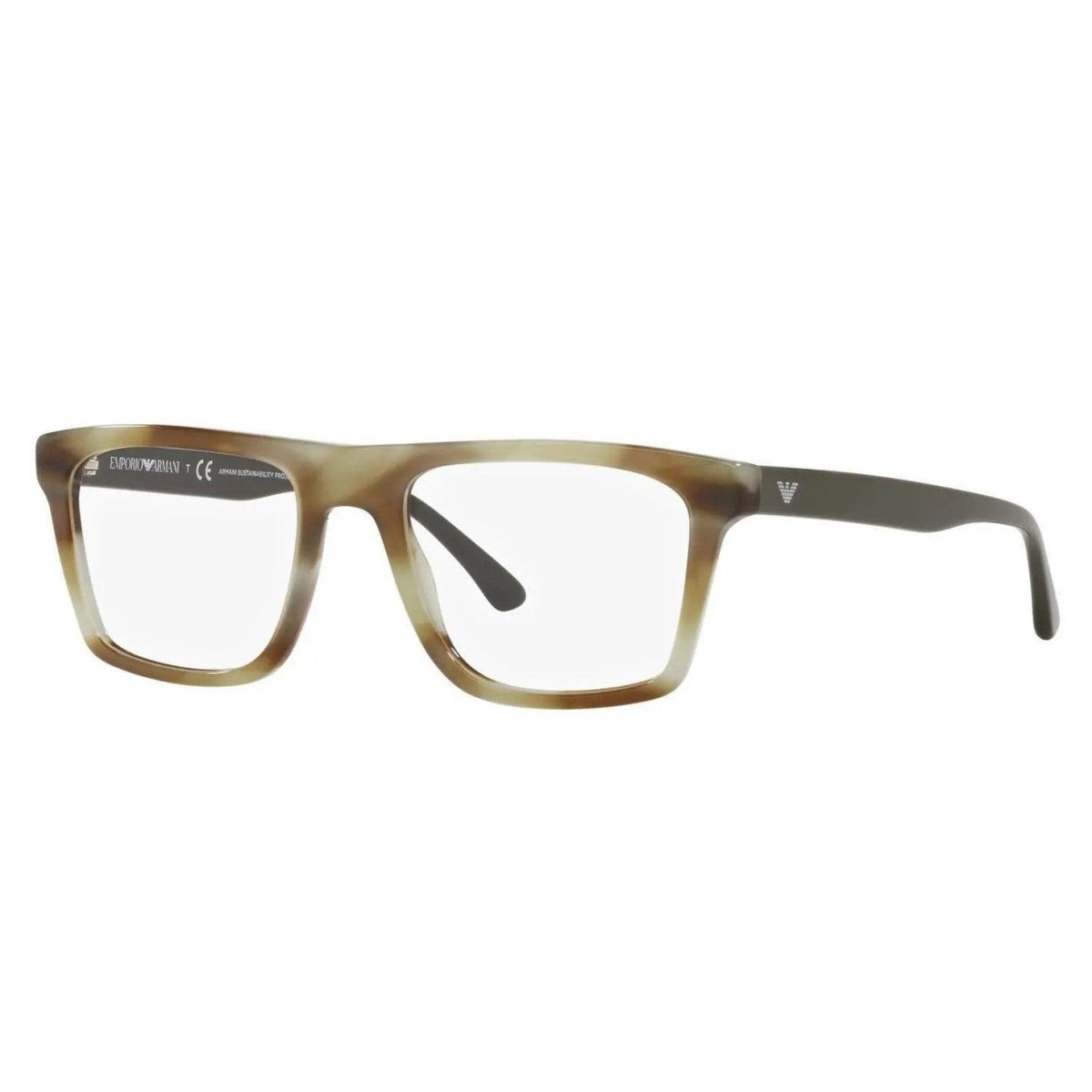 Óculos de Grau Emporio Armani Ea3185 Verde Mesclado 5902 54 - Ótica FagLux