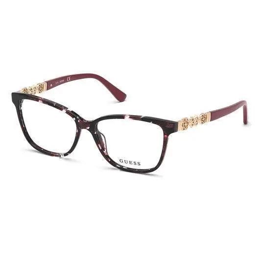 Óculos De Grau Guess Gu2832 071 52 - Vinho - Ótica FagLux