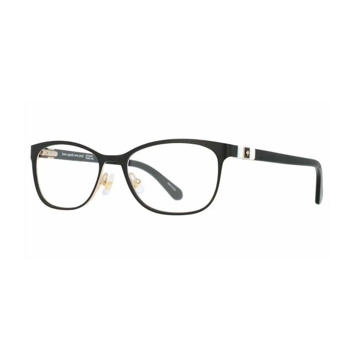 Óculos de Grau Kate Spade Jonae - Preto/Dourado - 807/53 - Ótica FagLux