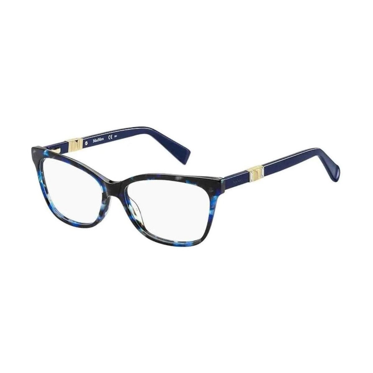 Óculos De Grau Max Mara Mm1290 H8D 54 - Azul Havana - Ótica FagLux