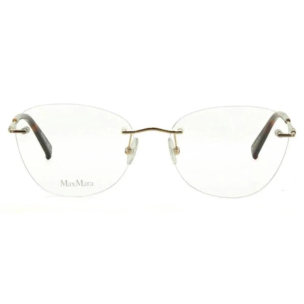 Óculos De Grau Max Mara Mm1370 Ddb 53 - Rose Gold/Havana - Ótica FagLux
