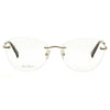 Óculos De Grau Max Mara Mm1370 Ddb 53 - Rose Gold/Havana