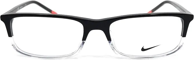 Óculos de Grau Nike 7252 017 55 - Preto/Transparente/Laranja - Ótica Vision Care